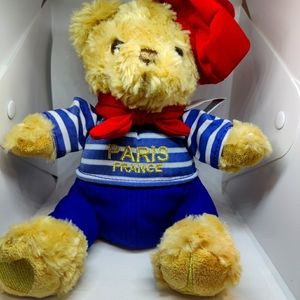 Collectible Paris France teddy bear by Keel Toys